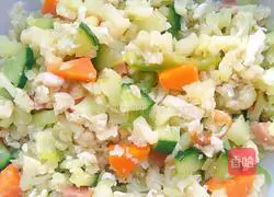 Illustration of how to make fake cauliflower fried rice 9