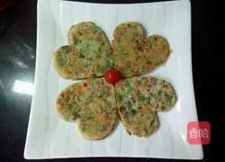 Illustration of how to make assorted vegetable bean dregs cake 10