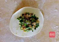 Illustration of how to make meat and three fresh dumplings 12