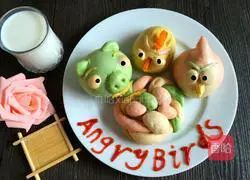 Illustration of how to make Angry Birds steamed buns 9