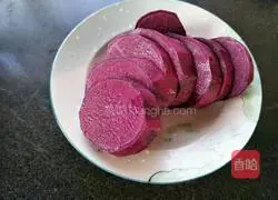 Illustration of how to make purple potato glutinous rice balls 2