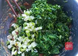 Illustration of how to make shepherd's purse and pork wontons 6