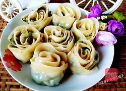 Illustration of how to make rose dumplings 10