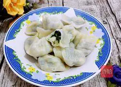 Illustration of how to make dumplings stuffed with shepherd's purse 13