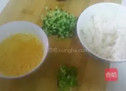 Cucumber and Egg Fried Rice Recipe Illustration 1