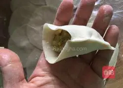 Illustration of how to make cabbage and pork dumplings 14