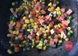 Colorful Fried Rice Recipe Illustration 3