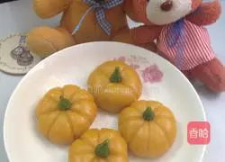 Steamed Pumpkin Cake Illustration of how to do it 14