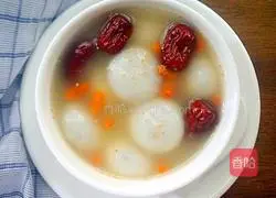 Illustration of how to make red dates and wolfberry glutinous rice balls 10