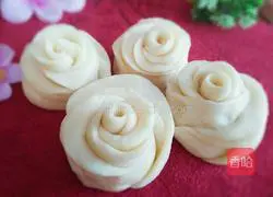 Milk rose steamed buns recipe 15