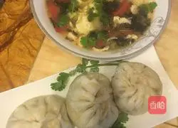 Illustration of how to make pickled cabbage stuffed buns 9