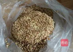 Pumpkin glutinous rice and sesame cake recipe 8