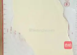 Fried scallion meat Illustration of how to make cakes 5