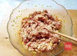 Illustration of how to make dumplings stuffed with beans, mushrooms and fungus stuffing 11