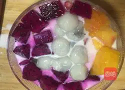 Illustration of how to make fruit glutinous rice balls 7