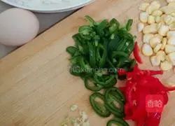(Home-style) Illustration of how to make egg fried rice 1