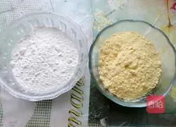 Illustration of how to make corn flour cake 1
