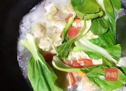 Illustration of how to make wonton noodles with minced pork in oil residue 11