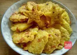 Illustration of how to make leftover rice and egg pancakes 12