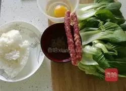 Illustration of how to make rapeseed fried rice 1