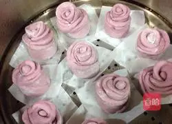 Rose Purple Sweet Potato Steamed Buns Recipe Illustration 13