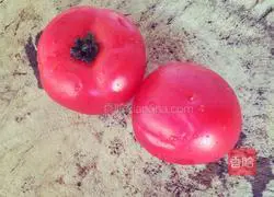 Illustration of tomato and egg noodles 1