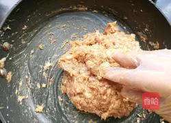 Illustration of how to make bean and pork dumplings 8