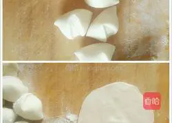 Illustration of how to make vegetarian three fresh dumplings 6