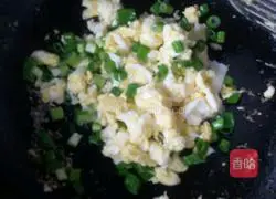 Fried rice with chives.Recipe 2