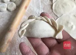 Illustration of how to make dumplings with pork and fennel stuffing 16