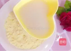 Illustration of corn flour cake making 4