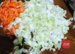 Baby Cabbage and Carrot Illustration of how to make silken egg pancakes 1