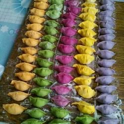Colorful dumplings