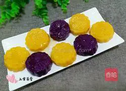 Coconut two-color potato cake recipe 10