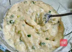 Illustration of making soy milk dregs cake 7