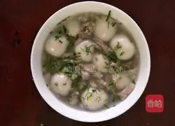 Illustration of how to make shredded pork glutinous rice balls 7