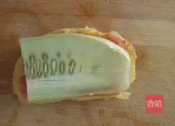 Illustration of simple steamed bun semi-circle making 9