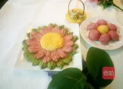 Sunflower Steamed Cake Illustration of how to do it 15