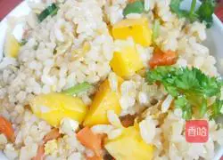 Mango Illustration of how to make fried rice 8
