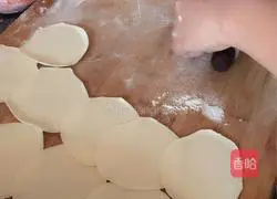 Illustration of how to make leek, mushrooms and fungus meat dumplings 5