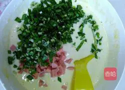 Leek, ham and egg pancake recipe 5