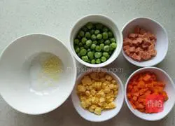 Illustration of how to make pastoral fried rice 1