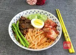 Illustration of how to make Korean spicy noodles 6