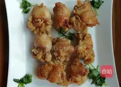 Illustration of how to make chicken legs wrapped in rice 5