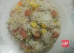 Illustration of the four brothers' fried rice recipe 6