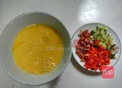 Illustration of how to make pastoral egg cake 1