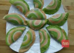 Illustration of how to make rainbow dumplings (full version) 14