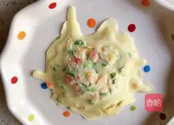 Three diced shrimp egg pancakes Practice illustration 6