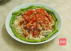 Illustration of how to make tomato minced meat noodles 6