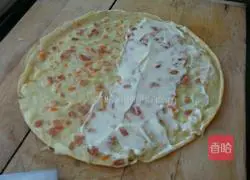 Illustration of how to make salad egg pancake 11
